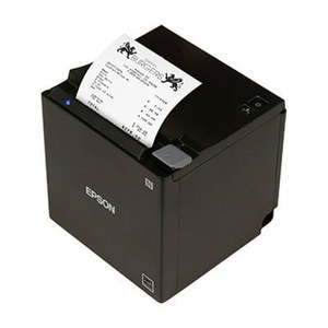 Receipt Printers: EPSON TM-M30II Black Receipt Printer with Built-In USB, Ethernet & Bluetooth, Includes AC Adaptor & Cable