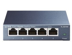 Tp Link: TP-Link SG105 5 Port Gigabit Switch Steel Case