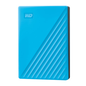 WD My Passport 4TB USB 3.2" External HDD, Blue