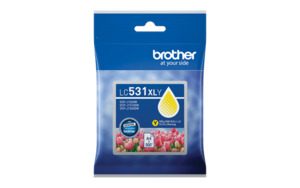 Brother LC531XLY Genuine Yellow Ink