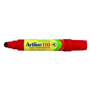 Artline 110 Permanent Marker 4mm Bullet Nib Red x 6's pack