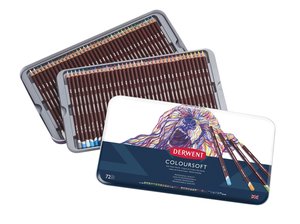 Derwent Coloursoft Pencil in Metal Tin, Pack of 72