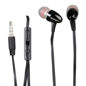 Kensington: Kensington Stereo Earphones with Mic and Volume Control, Black