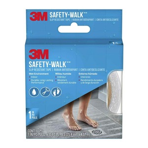 3m: 3M Safety Walk Slip Resistant Tape 25.4mmx4.57mt, Clear (220C-R1X180)