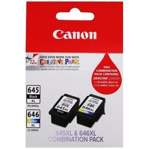 Canon: Canon PG645XL and CL646XL Twin Pack Genuine Ink