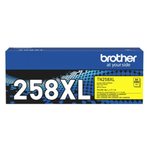 Brother TN258XL Genuine Yellow Toner Cartridge