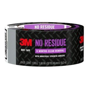 3m: 3M No Residue Duct Tape, 48mm x 18.2m (2420)