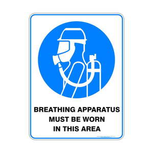 Breathing Apparatus Must Be Worn In This Area - Discount Safety Signs New Zealand