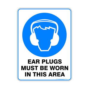 Products: Ear Plugs Must Be Worn - Discount Safety Signs New Zealand