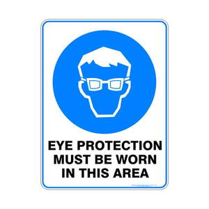 Products: Eye Protection Must Be Worn In This Area - Discount Safety Signs New Zealand