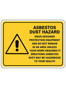 Products: Asbestos Dust Hazard Wear Assigned Protection Equipment, Etc - Discount Safety Signs New Zealand