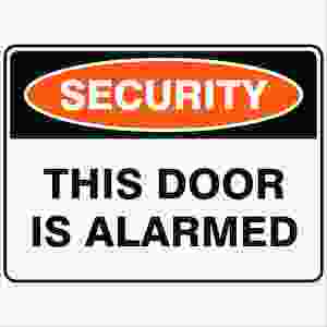 Products: This Door Is Alarmed - Discount Safety Signs New Zealand