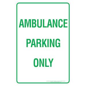 Products: Ambulance Parking Only - Discount Safety Signs New Zealand