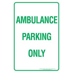 Products: Ambulance Parking Only - Discount Safety Signs New Zealand