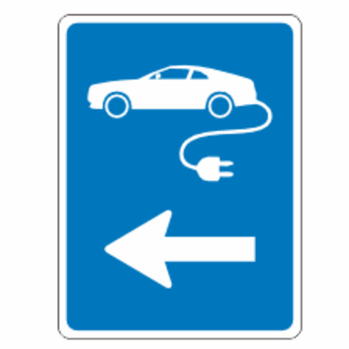 Products: Charging Station Picto with Left Arrow - Discount Safety Signs New Zealand