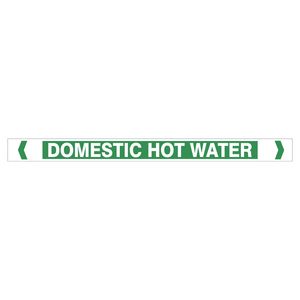 Products: Domestic Hot Water Pipe Markers - Discount Safety Signs New Zealand