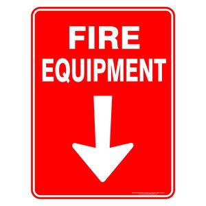 Fire Equipment Arrow - Discount Safety Signs New Zealand
