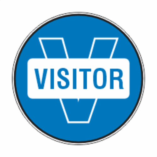 Hard Hat Stickers Visitor - Discount Safety Signs New Zealand