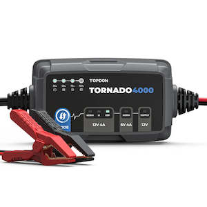 Battery Chargers: TOPDON T4000 6v - 12v Intelligent Battery Charger & Maintainer