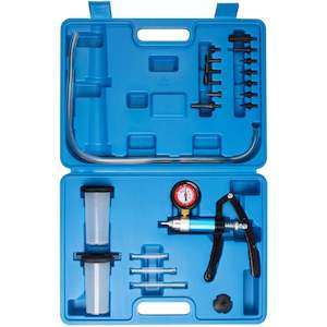 Workshop Tools: DTNZ 21pc Hand Held Vacuum Pump And Brake Bleeding Kit
