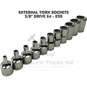 Blue Point External Torx Sockets 3/8" Drive E4 - E20