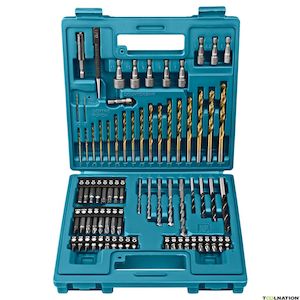 Makita Metal, Wood, Masonry, Straight Shank Metric Drill and Screw Bit Set (75-Piece)