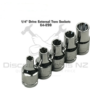 Socket Sets: Blue Point 1/4" Drive External Torx Sockets