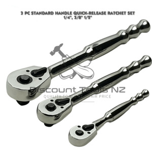 Socket Sets: Blue Point 3 pc Standard Handle Quick-Release Ratchet Set