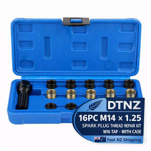 DTNZ 16pc M14 × 1.25 Spark Plug Thread Repair Kit (M16 Tap) – With Case