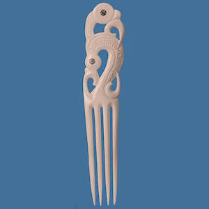 Bone Carvings: Bone Extra Large Double Manaia