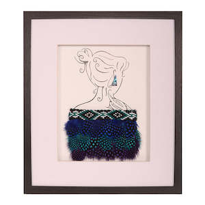 Framed Korowai on Modern Lady