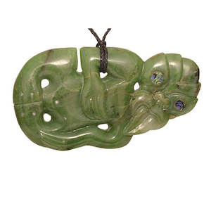 Jade Pendants: Jade Side Hanging Tiki Pendant
