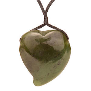 Jade Puff Heart Pendant