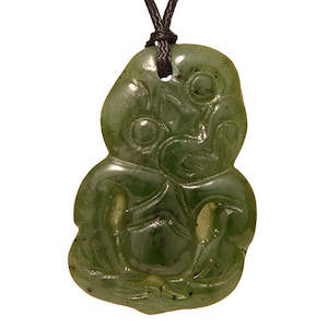 Jade Tiki Pendant