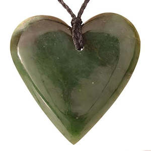 Greenstone Pendants: Greenstone Heart Pendant