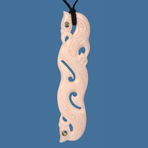 XL Bone Manaia  Pendant