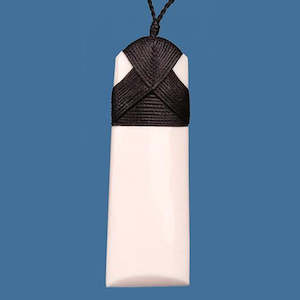 Bone Toki: Bone Plain Toki Pendant - Large