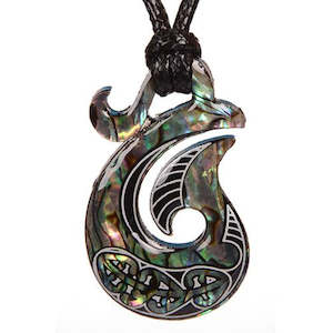 Pāua Fancy Hook Pendant