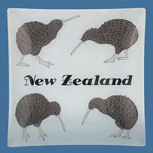 Glass Kiwi Plate
