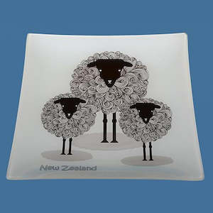 Platters: Glass Sheep Plate