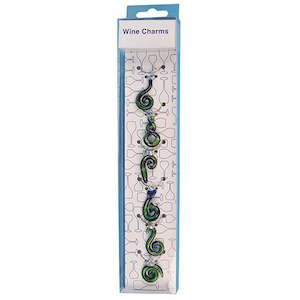 Other Glassware: Glass NZ Design Wine Charms