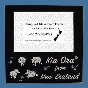 Glass Sheep Photo Frame