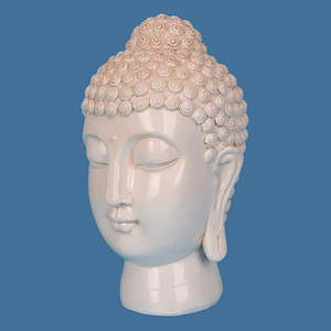 Buddhas: Poly Resin Buddha Head