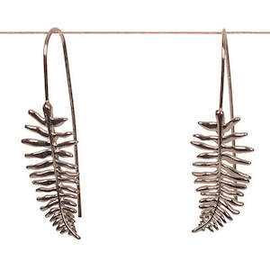 Other Pendants Necklaces: Cast Silver Fern Earring