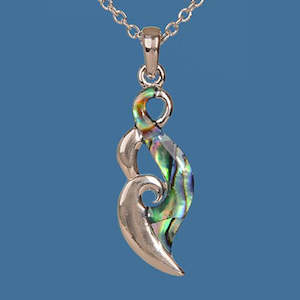 Pāua Twist Pendant