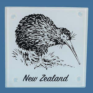Glass Kiwi Coaster Set