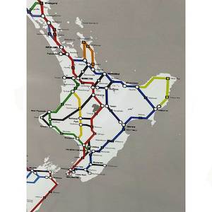 Framed Print NZ Metro Highways