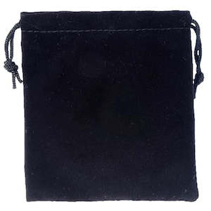 Packing And Display Items All: Black Velvet Drawstring Bag