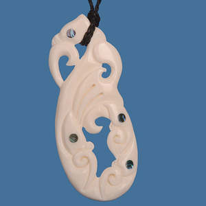 Bone Manaia Pendant Necklace