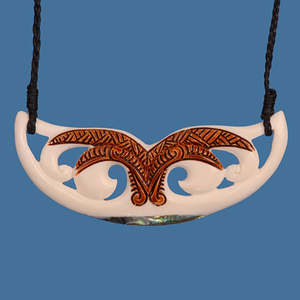 Bone Koru Pendant Necklace